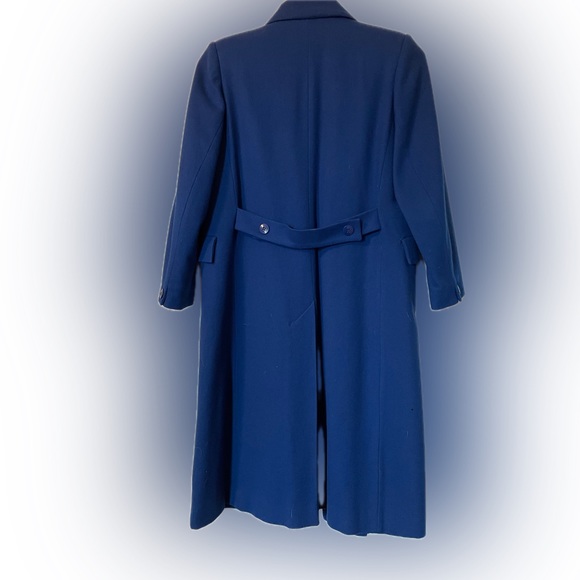 womens coats and jackets, Blue Jacket, Bert Newman Wool Coat, Petite Small 2P. - Picture 2 of 5